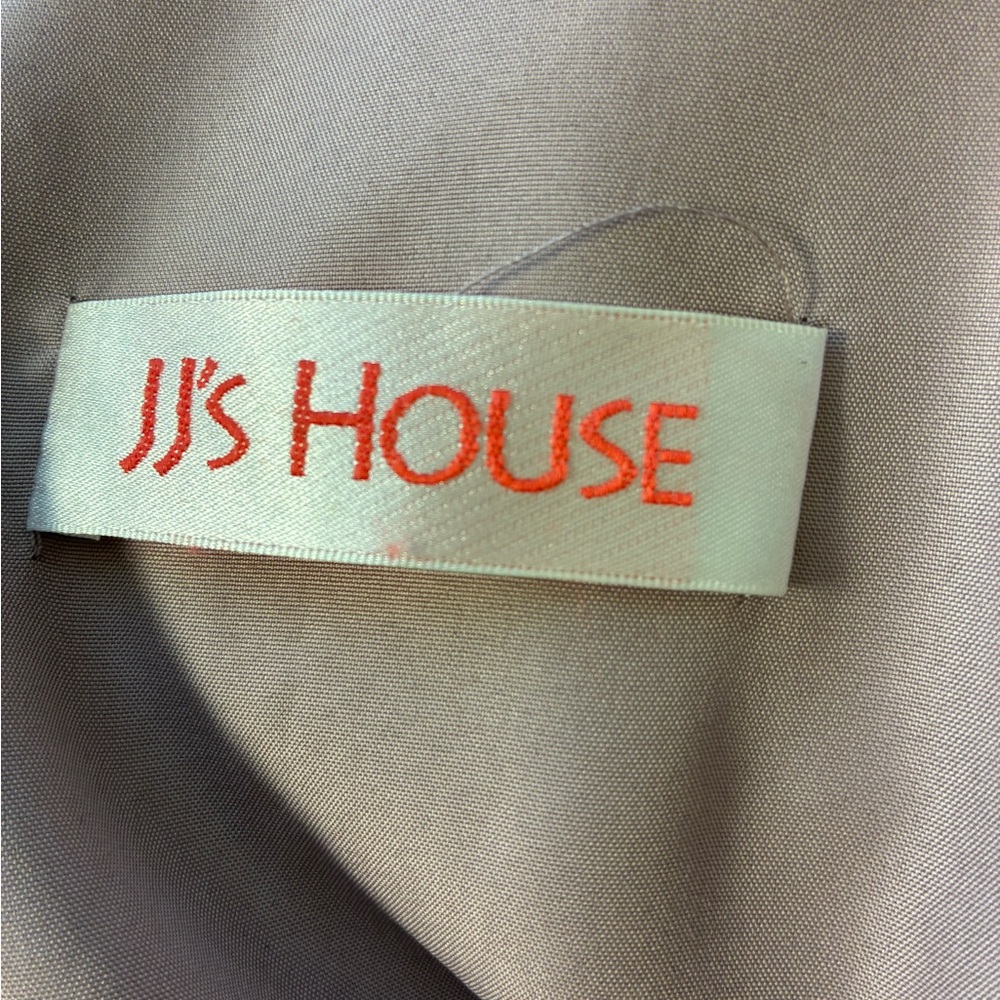 JJs House Dusty Rose Lace Appliqué V-Neck Mother of the Bride Dress - Picture 6 of 7